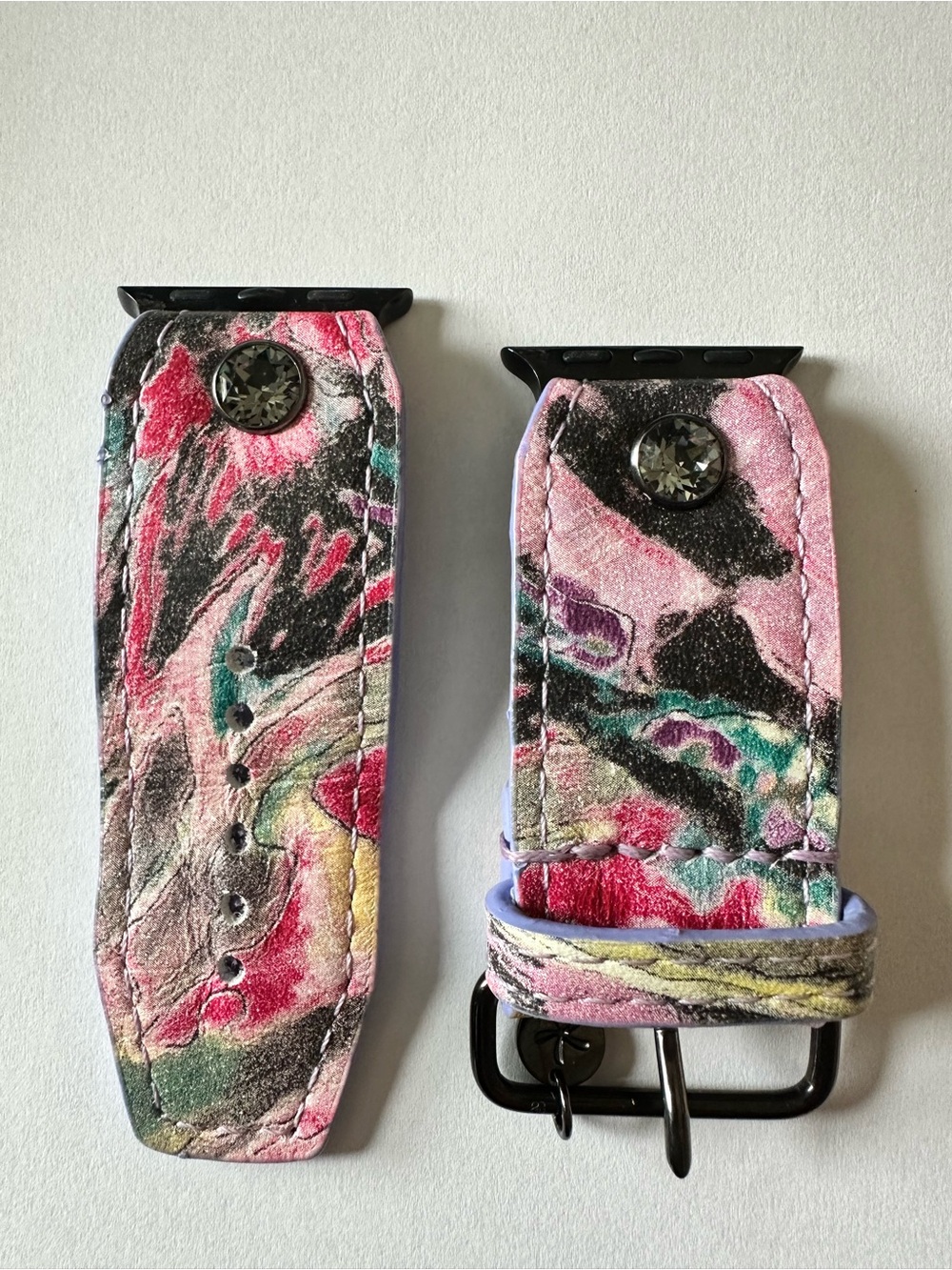 Spark’l Painters Dreamer Watch Band in Pink, Black, Teal